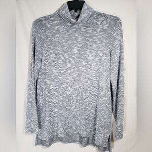 Retrelogy Shimmering Gray Long Sleeve Sweater Sz XL